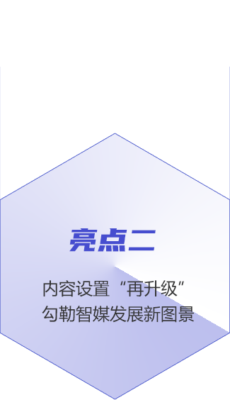 亮點二：內容設置“再升級” 勾勒智媒發展新圖景