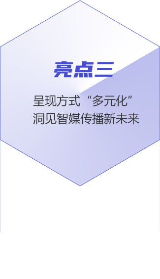 亮點三：呈現方式“多元化” 洞見智媒傳播新未來